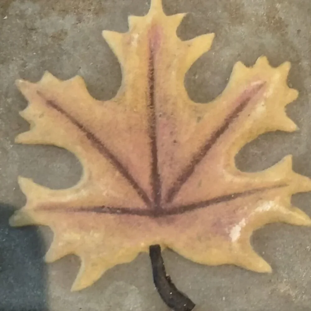 Autumn Leaf Design Coasters Trivet Maple Oak Elm 4x4 inch Set Of 3